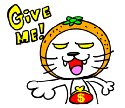 Orange cat sticker #1493759