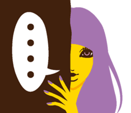 Colorful girls reaction sticker #1493985