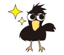 Day-to-day crow sticker #1494094