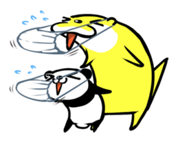 Panda and otter sticker #1494623