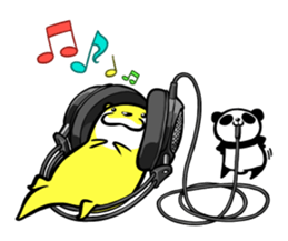 Panda and otter sticker #1494631