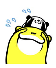 Panda and otter sticker #1494639