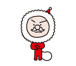 Serious Santa Claus sticker #1494729