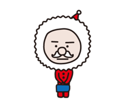 Serious Santa Claus sticker #1494730