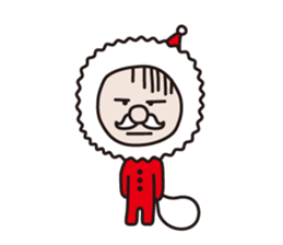 Serious Santa Claus sticker #1494747