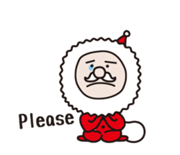 Serious Santa Claus sticker #1494752