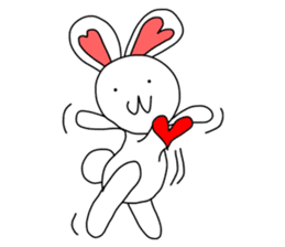 Dot Eyes Bunny sticker #1495000