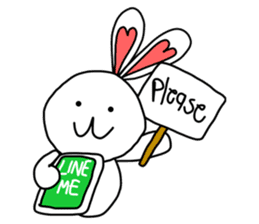 Dot Eyes Bunny sticker #1495001