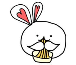 Dot Eyes Bunny sticker #1495003