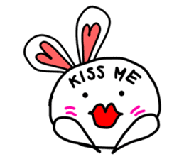 Dot Eyes Bunny sticker #1495005