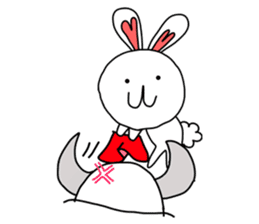 Dot Eyes Bunny sticker #1495007