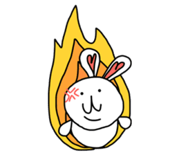 Dot Eyes Bunny sticker #1495008