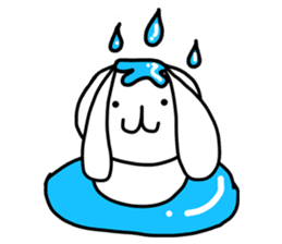 Dot Eyes Bunny sticker #1495010