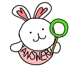 Dot Eyes Bunny sticker #1495015