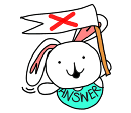 Dot Eyes Bunny sticker #1495016