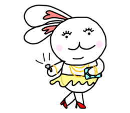 Dot Eyes Bunny sticker #1495021