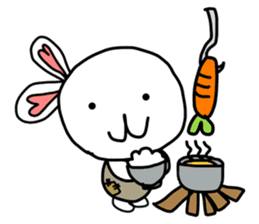 Dot Eyes Bunny sticker #1495022