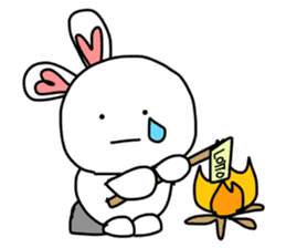 Dot Eyes Bunny sticker #1495024