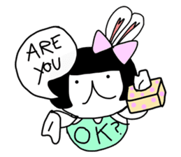 Dot Eyes Bunny sticker #1495026