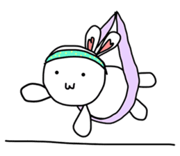 Dot Eyes Bunny sticker #1495029