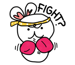 Dot Eyes Bunny sticker #1495031