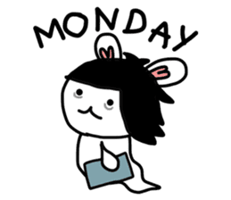 Dot Eyes Bunny sticker #1495033