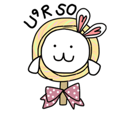 Dot Eyes Bunny sticker #1495035