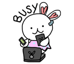 Dot Eyes Bunny sticker #1495036