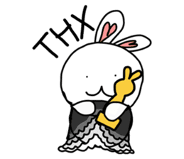 Dot Eyes Bunny sticker #1495038