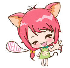 Kawaii Neko sticker #1495120