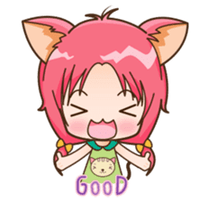 Kawaii Neko sticker #1495155