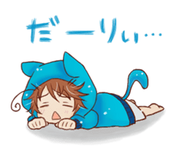 Boy cat ear hood sticker #1495558