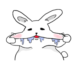 omochi rabbit sticker #1495835