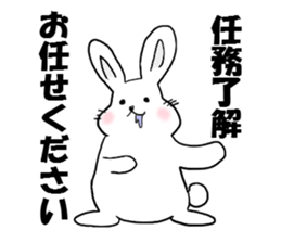 omochi rabbit sticker #1495839