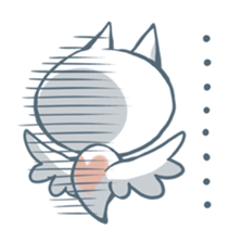 Sea angels "Clione" Japanese Manga sticker #1496143