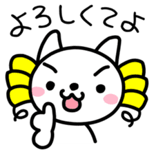 Japanese Chonmage Cat & Ojou-sama Cat sticker #1496541