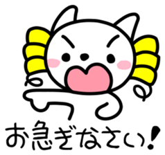 Japanese Chonmage Cat & Ojou-sama Cat sticker #1496555