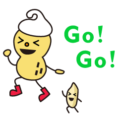 Mr.peanuts wearing hat of the cream