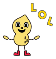 Mr.peanuts wearing hat of the cream sticker #1497453