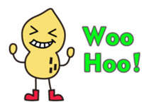 Mr.peanuts wearing hat of the cream sticker #1497454