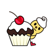 Mr.peanuts wearing hat of the cream sticker #1497463