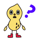 Mr.peanuts wearing hat of the cream sticker #1497478