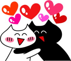 White cat of happiness sticker #1497492