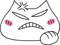 White cat of happiness sticker #1497498