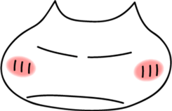 White cat of happiness sticker #1497510