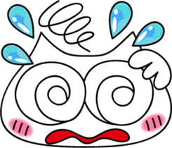 White cat of happiness sticker #1497514