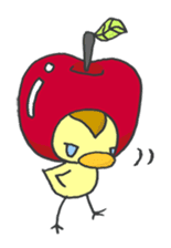 Kawaii apple. sticker #1497881