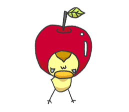 Kawaii apple. sticker #1497897
