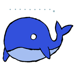 Whale and sea friends sticker #1498854