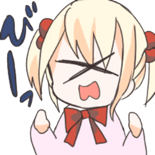 Expressive girl Sticker sticker #1499161